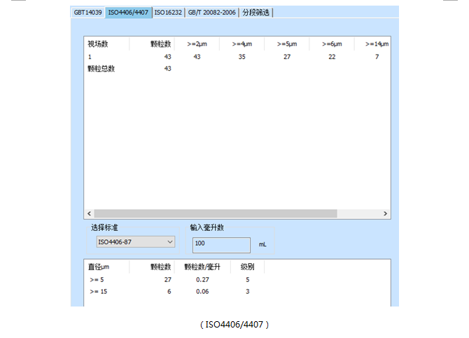 清洁度分析软件