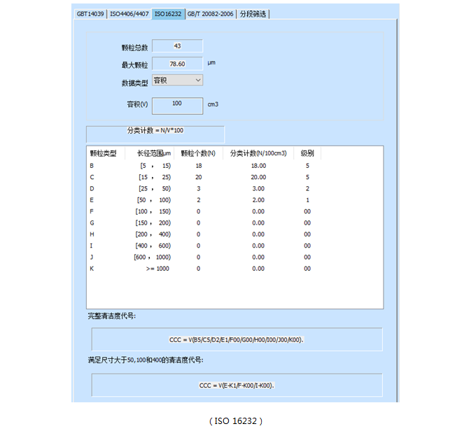 清洁度分析软件